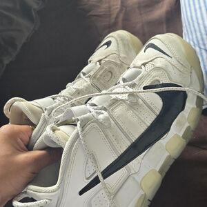 Nike Uptempos White and Black Sneakers